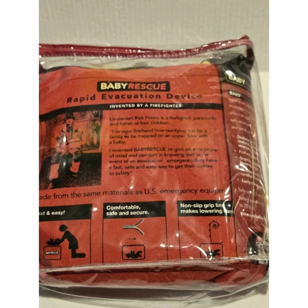 New Baby Rescue Bag Fire Safety Emergency Rapid Evacuation Device New in Package